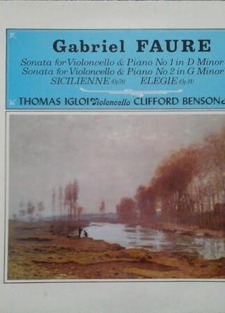 Cello Sonatas LP (UK 1975):Gabriel Fauré