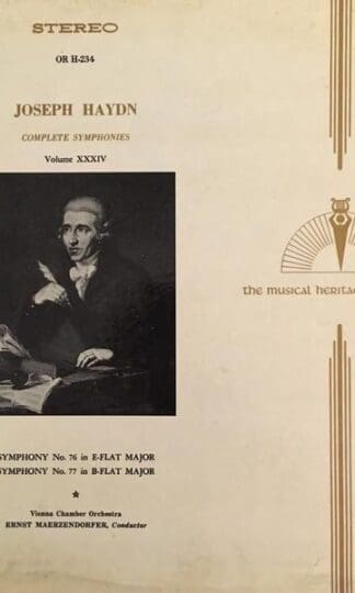Complete Symphonies Volume XXXIV LP (US):Joseph Haydn