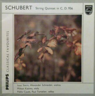 String Quintet In C, D.956 LP (UK):Franz Schubert