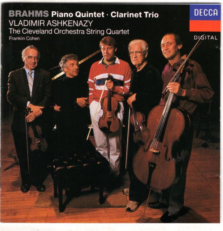 Brahms. Piano Quintet · Clarinet Trio:Cleveland Orchestra String Quartet –  High Street Books