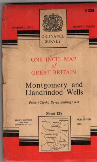 Montgomery and Llandrindod Wells Sheet 128 One-Inch Map:Ordnance Survey