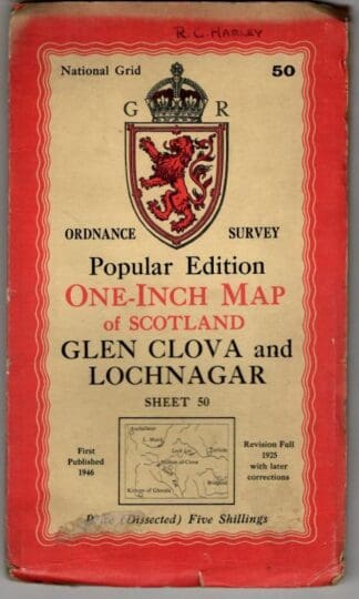 One-Inch Map of Scotland. Sheet Glen Cova : Ordnance Survey
