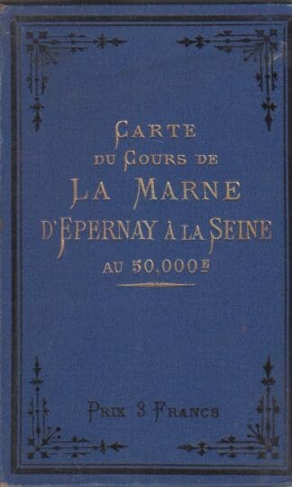 Carte Du Cours De La Marne D'Epernay A La Seine Au 50.000:A.Simon