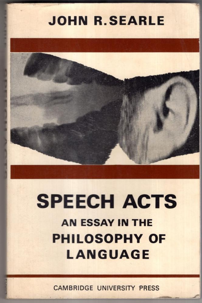 in　Acts,　Philosophy　Speech　Language　Essay　–　R.　Searle　High　Street　the　an　John　of　Books