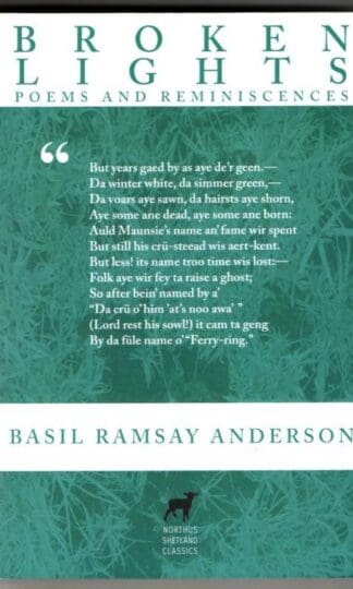 Broken Lights: Poems and Reminiscences : Basil Ramsay Anderson